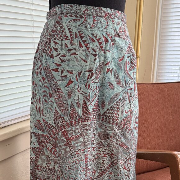 vintage aztec peruvian connection maxi victorian pickup whimsigoth grunge skirt - Picture 1 of 7